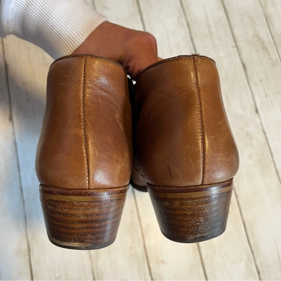 Sam Edelman Petty Brown Leather Ankle Booties Size 9 - Picture 4 of 13